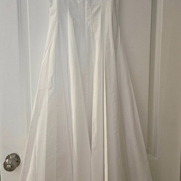 NWT Staud Wells Midi Dress 00 white - Picture 3 of 4